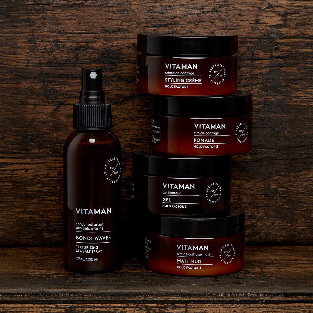 Best Natural Haircare Styling Products For Men VITAMAN Australia