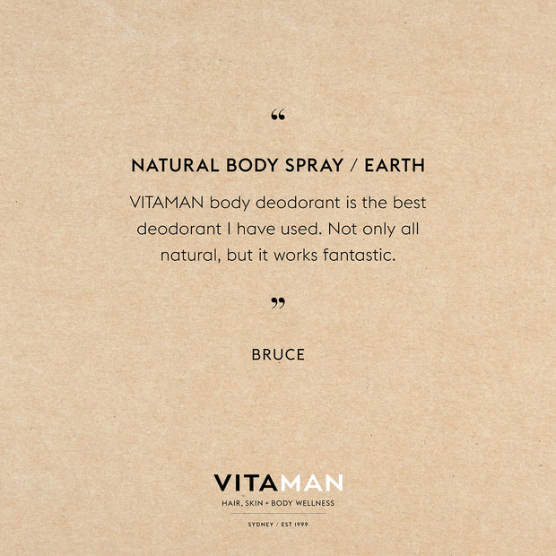 Natural Body Spray - Earth 100ml