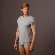 TANI MENS CREW NECK T-SHIRT - GREY