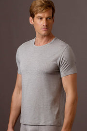 TANI MENS CREW NECK T-SHIRT - GREY