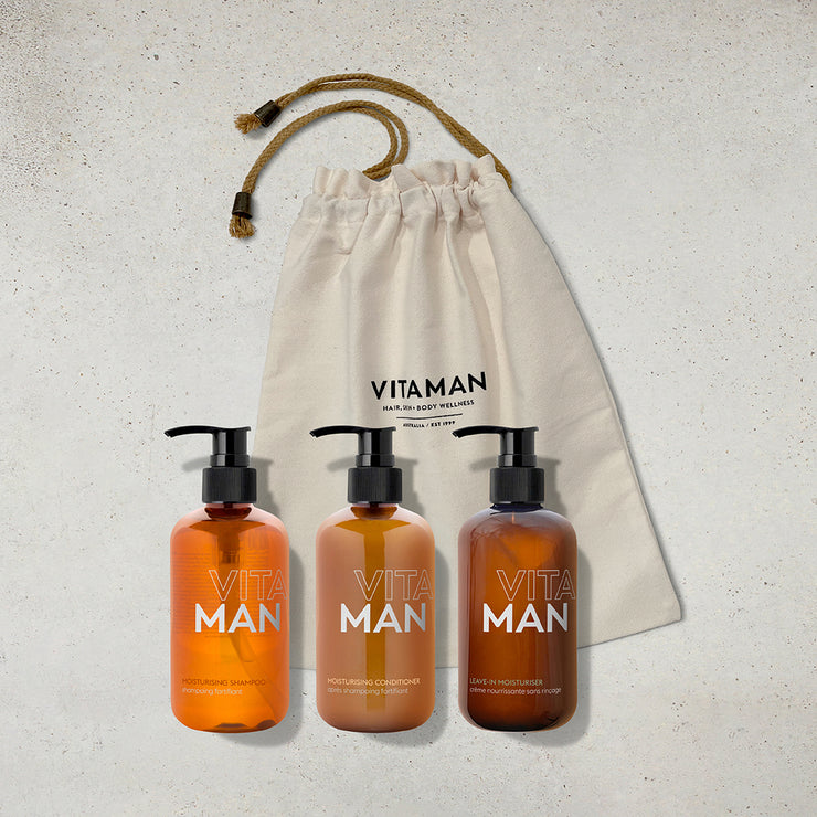 VITAMAN Natural Dry Hair Solution Kit for Men
