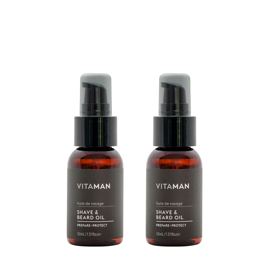 VITAMAN Shave & Beard Oil 50ml - prevents razor burn & shave rash perfect  as a beard softener 100% natural | VITAMAN Australia