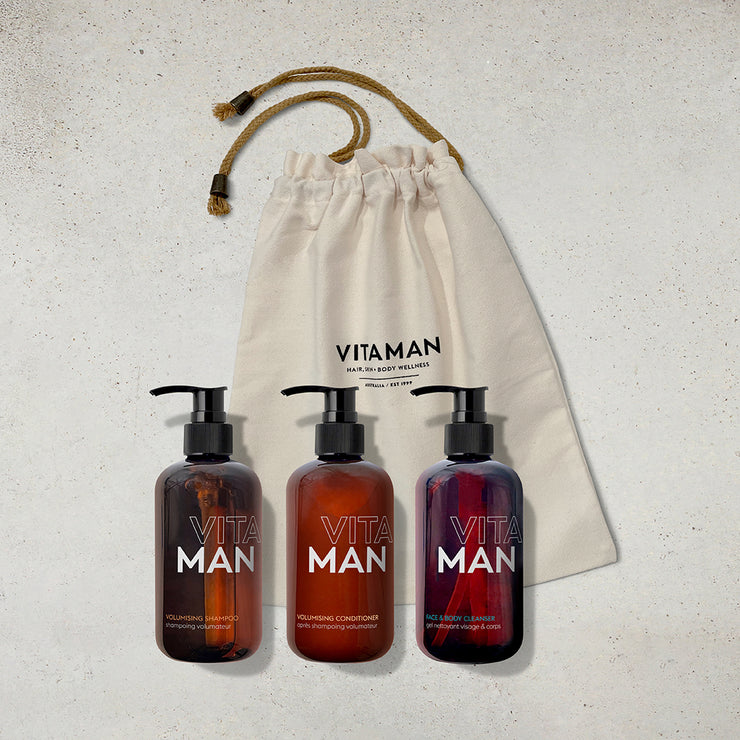 VITAMAN Natural Shower Essentials Kit for Men