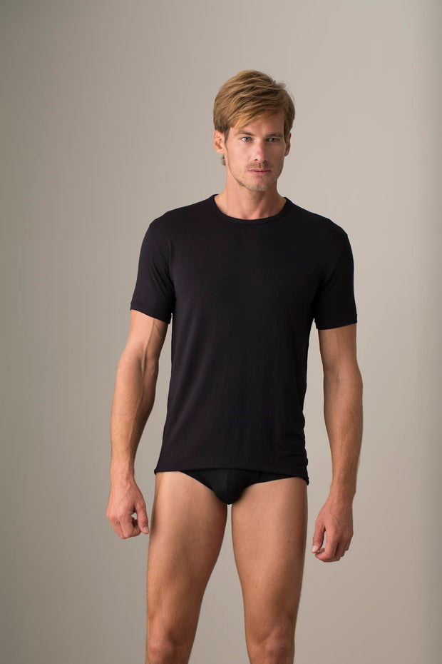 TANI MENS CREW NECK T-SHIRT - BLACK